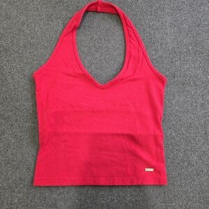 Hollister Women's Red Halter Top